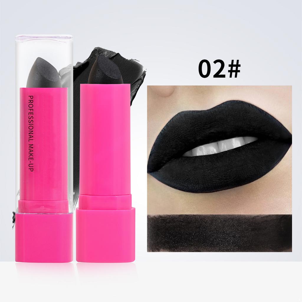 Vibrant Matte Lipstick for Halloween Cosplay Party Festival Carnival Costume Makeup Long Wearing Smudge Proof Lip Color