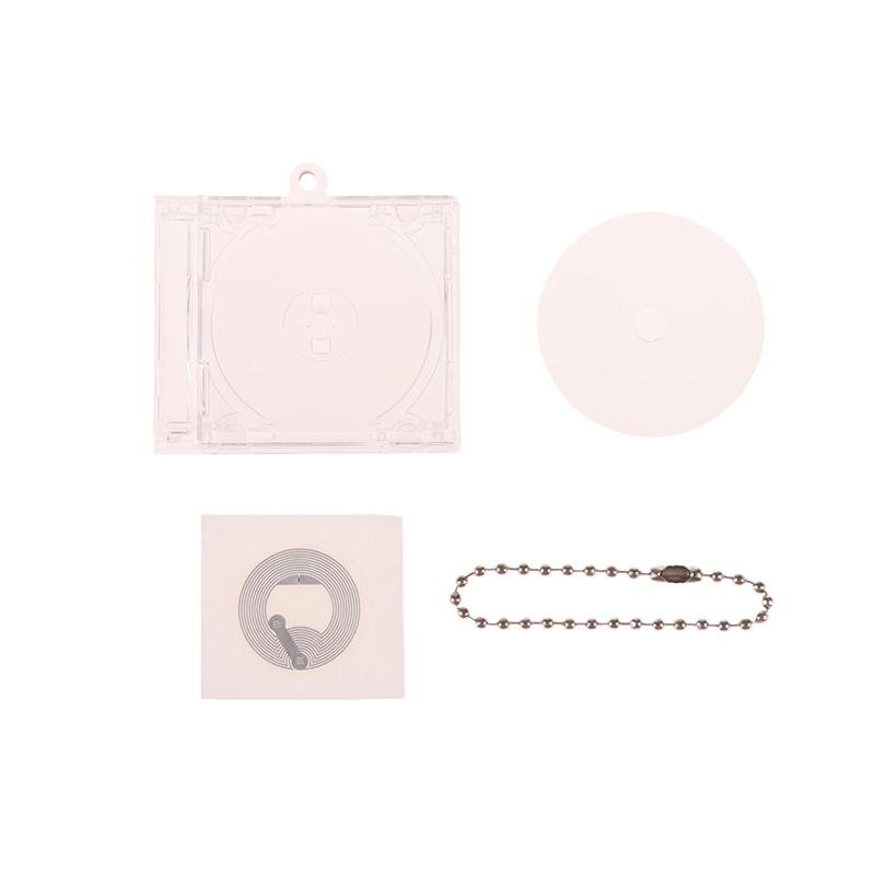 1 szt. Pusty album Mini etui na CD brelok do kluczy do plecaka DIY wiszące dekoracje brelok do kluczy