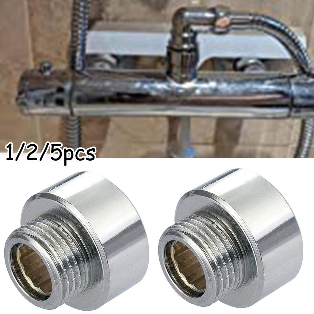 High Quality Chrome Plated Shower Head Adapter 34 Female To 12 Male Reducer