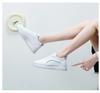 Korean Style Women's Platform Sneakers - Spring 2024 Casual White Shoes