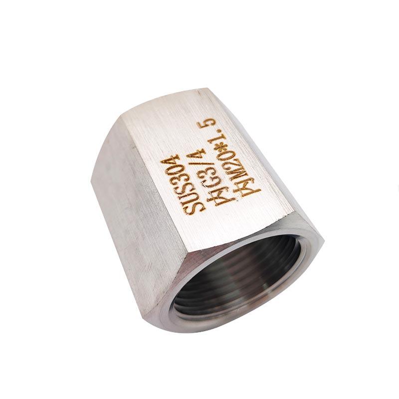 

Stainless Steel 304 Threaded Reducing Adapter, Female Thread M20x1.5 to G3/4 BSP PF (0927)