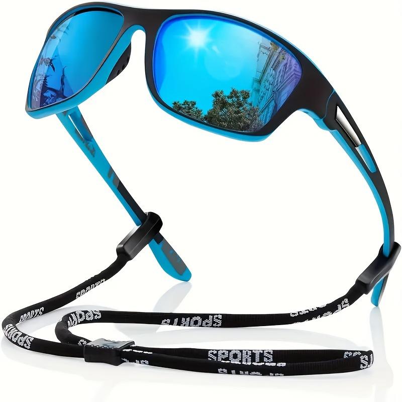 Colorful Sports Glasses for Men Dustproof Riding Sunglasses with Lanyard Protective Eyewear 3040