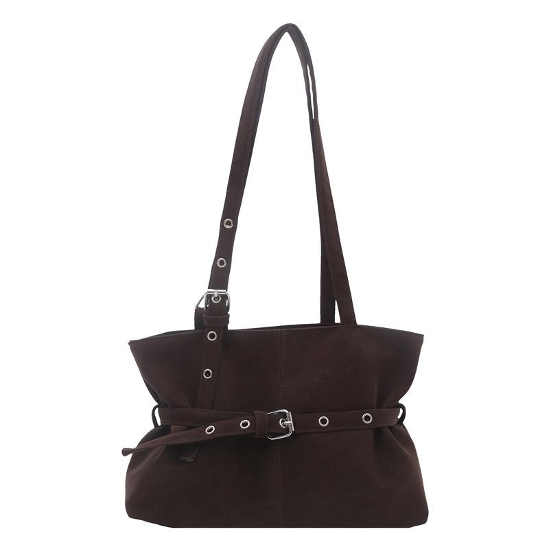 

Maillard retro suede underarm bag women s large capacity personalized belt tote bag fashion portable shoulder bag