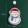 1/3Pcs Christmas Coral Fleece Hand Towels for Kitchen Bathroom Cartoon Gingerbread Man Snowman Tree Design Towel New Year Gifts