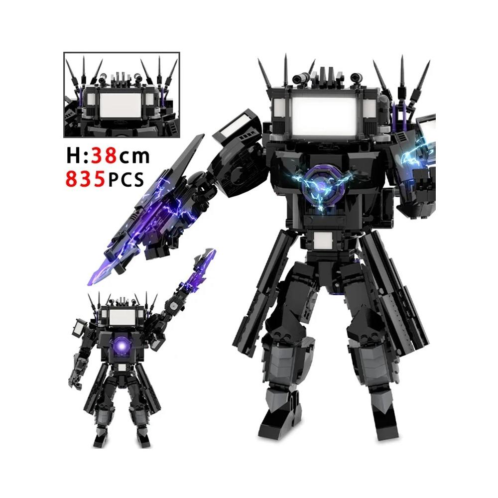 Moc Skibidi Toilet Builing Blocks Toy Titan Clock Man 2.0 Drill Man Titan TVMan Camerman Speakerman for Kids Boys Birthday Gifts