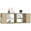 Vidaxl Wisząca Szafka Pod Tv, Dąb Sonoma, 102X35X35 Cm