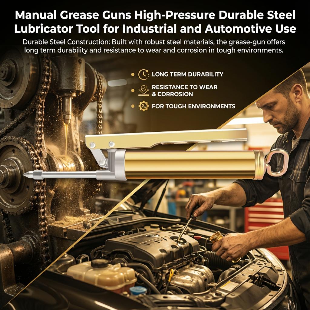 Manuelle Fettpresse 100/200CC Hochdruckschmierer mit Griff für Industrieausrüstung und Autoreparatur