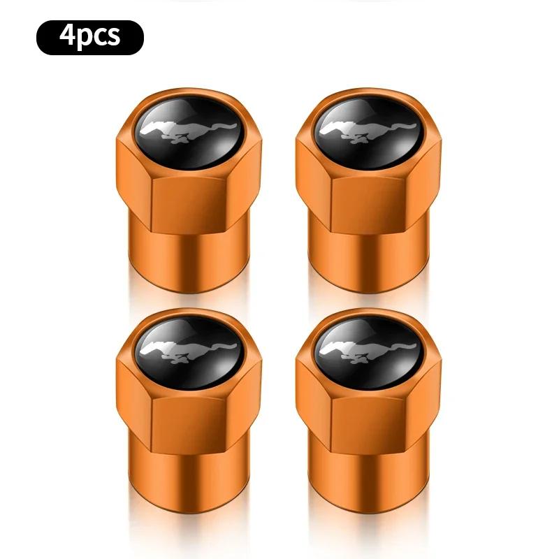 Car Sticker Ford 4pcs Car Wheel Air Valve Stem Cover Caps For Ford Mustang Shelby GT Fender Zapatillas Miniatura Gt 2015 2012 Ca