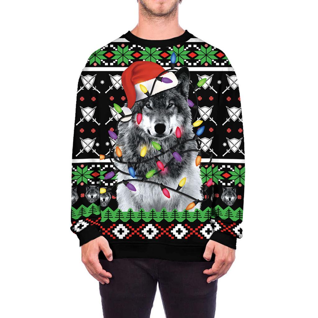 Christmas Casual Round Collar Sweater Spring And  Long Sleeve