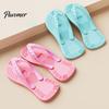 Safe Silicone Toys for Indoor Outdoor Fetch 1 Pair Flip-flop Dog Chew Toys, Funny Thong Sandal Durable Pet Toy Tartar Control Shape Puppy Teething