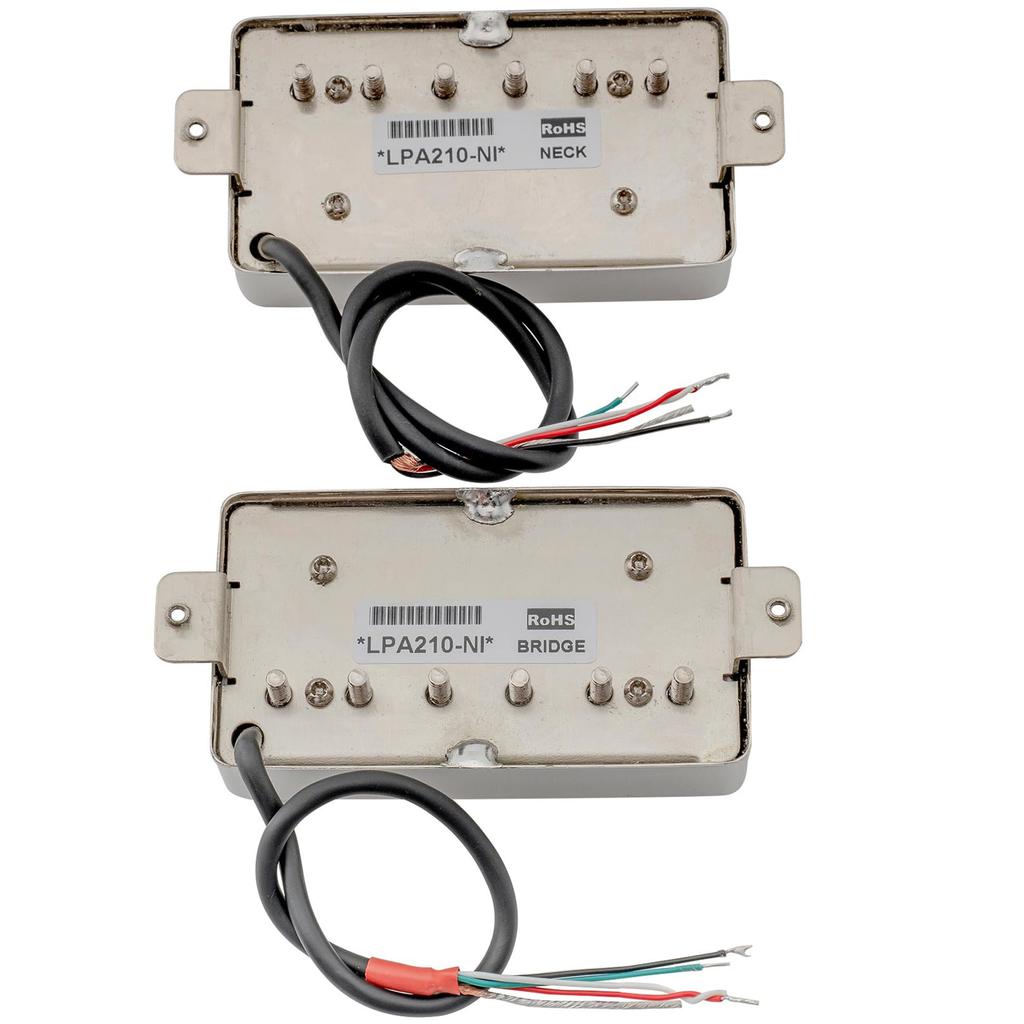 Artec LPA210 Alnico 5 Humbucking Pickup Set for LP Les Paul Electric Nickel Neck/Bridge Guitar,