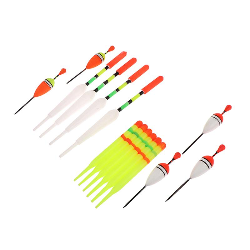 New Fishing Float Set 15Pcs Professional Vertical Buoy With Glow Stick Multifunction Lure Float Fishing Tackle For Carp Fishing