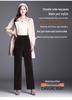 Women's Chenille Wide-Leg Corduroy Pants, Fleece or Non-Fleece, Plus Size, Autumn-Winter Casual Straight-Leg
