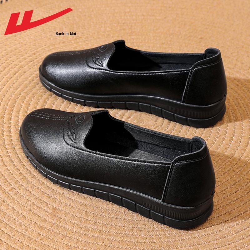 Кожаные туфли Мама-воин Удобные нескользящие балетки для женщин среднего и пожилого возраста - Мягкая подошва для весныосени 39 5790₽