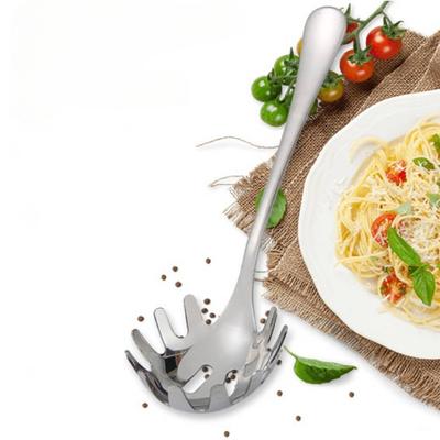 1PC Cucchiaio Multifunzionale per Tagliatelle Colini per Alimenti in Acciaio Inox per Spaghetti, Colino per Pasta, Mestolo, Colino per Tagliatelle