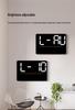 Multi-functional LED Wall Clock with Thermometer & Hygrometer - Large Display for Living Room