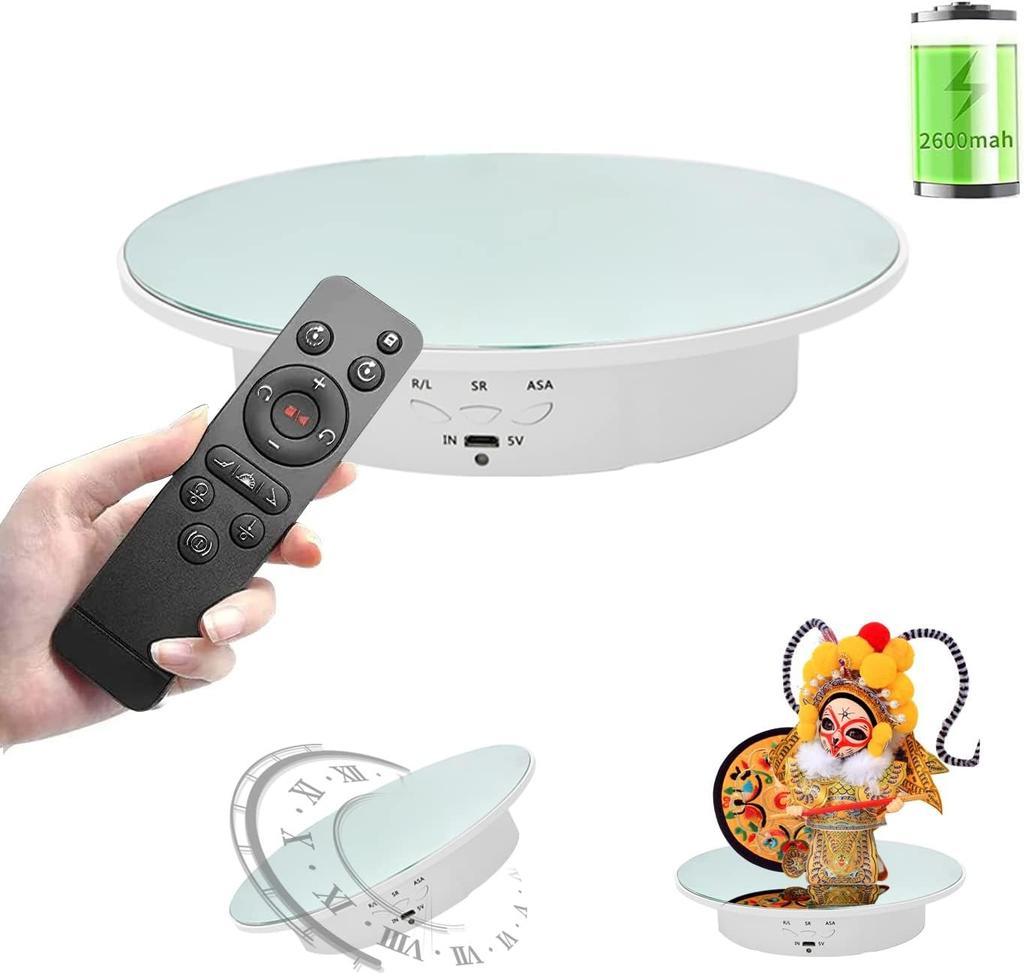 360 Grad Motorisierter Drehteller Ausstellungsständer mit USB-Stromkabel für Fotografieprodukte und Ausstellungen