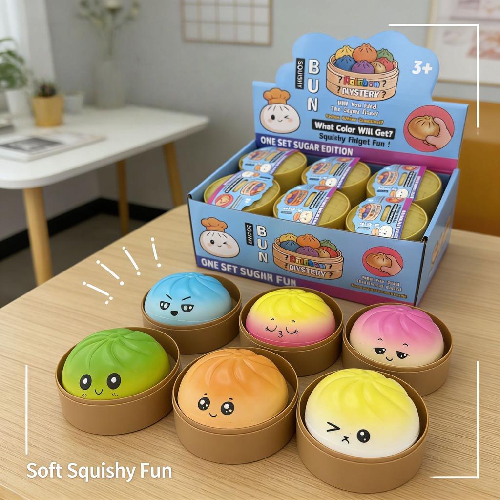 Pu Toy Soft Simulation Squishy Stress-Relief Gadget, Small Steamer Model For Hand-Squeezing Stress Relief (Package Style Is Random)