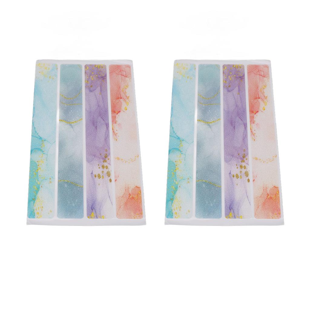 24τμχ Αντιολισθητικές Ταινίες Μπάνιου Πολύχρωμες Σταθερή Κόλληση Αδιάβροχο Καουτσούκ Αυτοκόλλητα Αντιολίσθησης Μπανιέρας για Μπάνιο