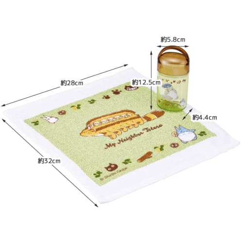 Skater Antibacterial Wet towel set with case Wet towel My Neighbor Totoro Cat Bus Made in Japan 32 x 30.5 cm OA5AG-A