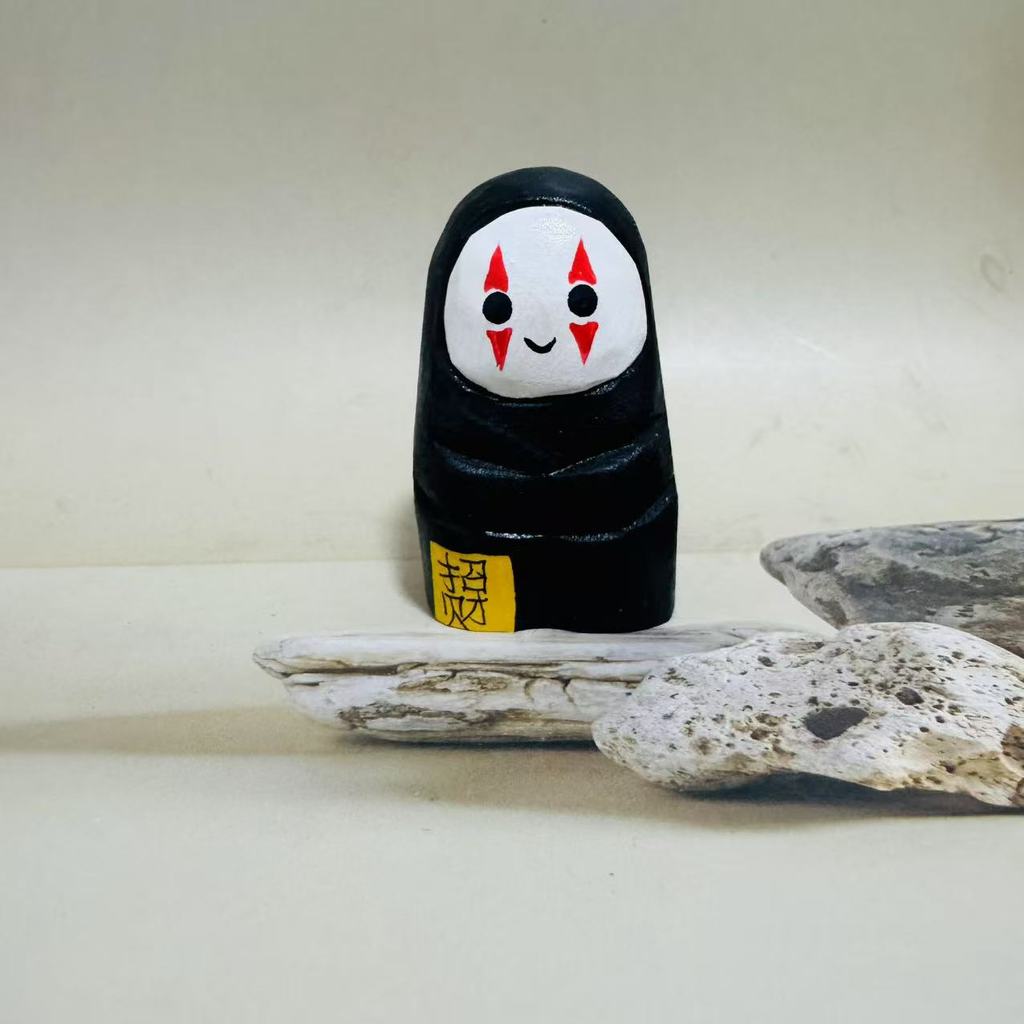 

Spirited Away Wooden Craft Figurine Handcrafted Home Decor For Gift Giving Black A
