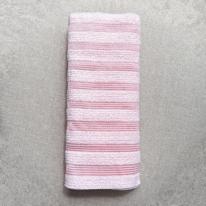 

Adult Bath Sponge Exfoliating Washcloth Long Back Scrubber Double Sided Bath Cloth Back Strap Bath Towel Mud Dirt Remove Clean розовый