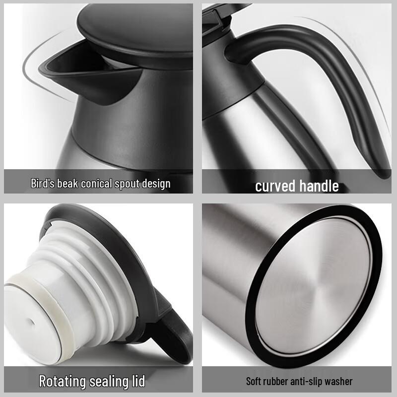 SIMELO 2L Stainless Steel Thermos Flask