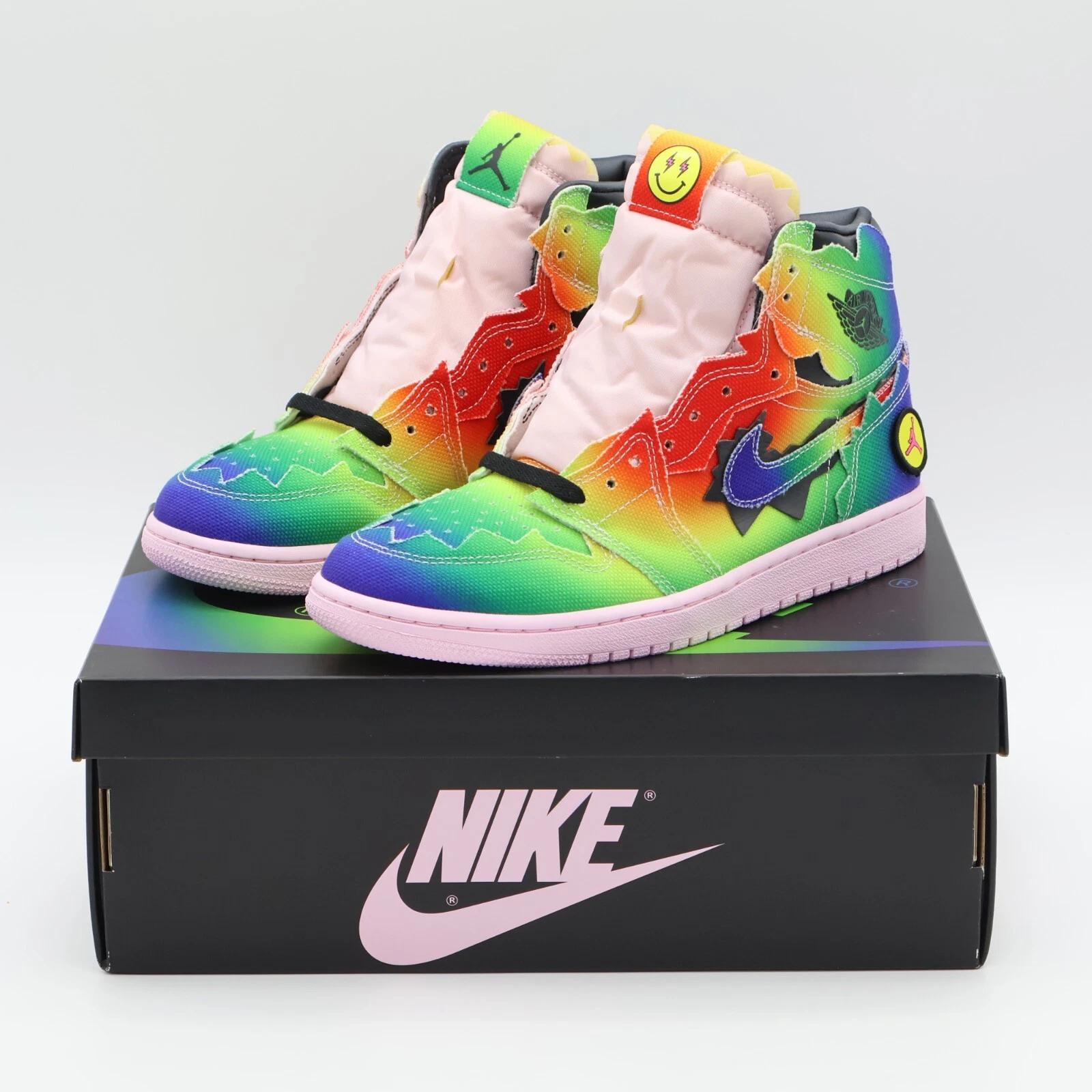 

DC3481-900 Nike Air Jordan 1 Retro OG High J Balvin Райдужний Рожевий Тай-дай (Чоловічі) US 8