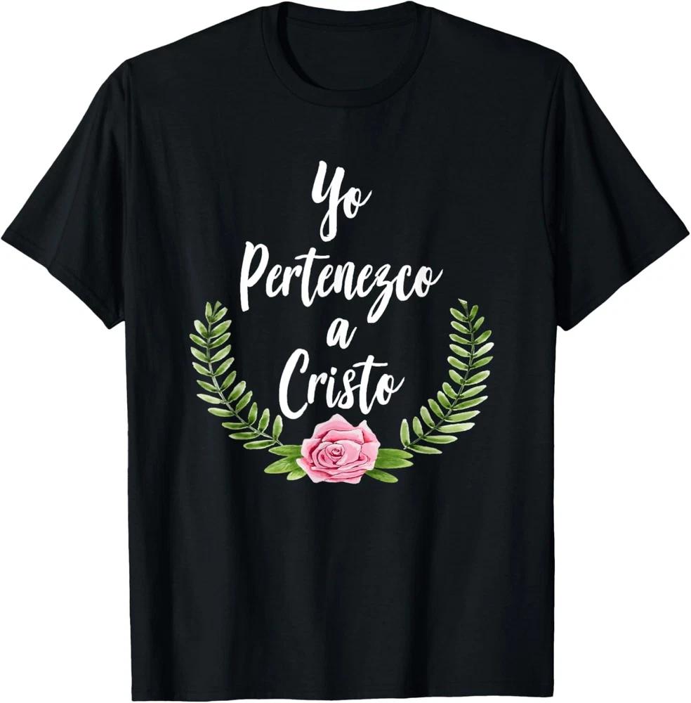 Yo Pertenezco A Cristo Spanish Christian Bible Floral T-Shirt