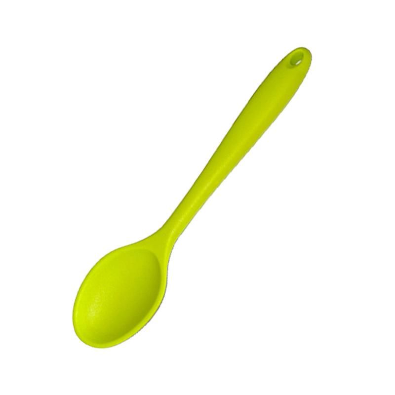 Silicone World Silicone Spoon Mixing Soup Spoons Kitchen Mixing Ladle Cooking Utensils Kitchenware Tool for Stirring and Serving