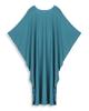 Plus Size Kaftan Blue Black Solid Bohemian Printed Summer Long Beach Dress Women Homewear Outfit Swim Suit Cover Up Loose Caftan