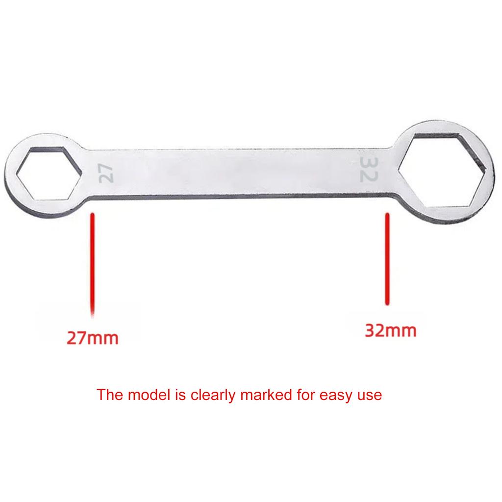 Axle Wrench 27mm 32mm Rear or Front Axle Wrench Hand Tool Universal for Motorcycles Repair Maintenance Professional Tool
