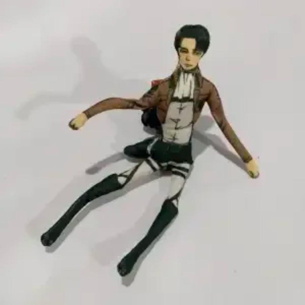 

Attack on Titan Anime Cosplay Doll Plush Stuffed Figure with Flexible Iron Wire Shingeki No Kyojin Abstract Prop Decorative Toy