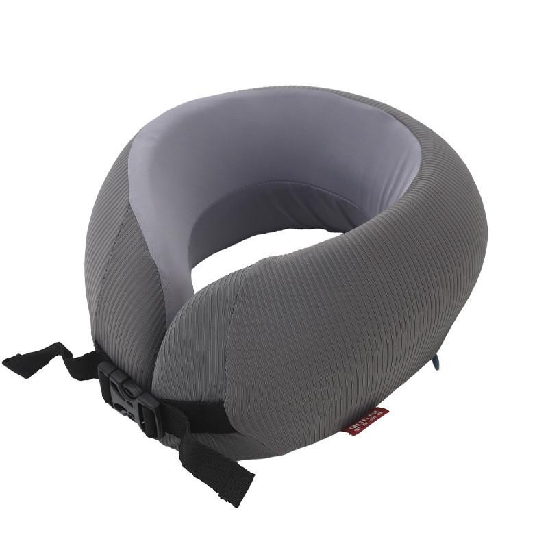 U Shaped Memory Foam Travel Pillow With Knitted Fabric For Airplane Comfort And Neck Support