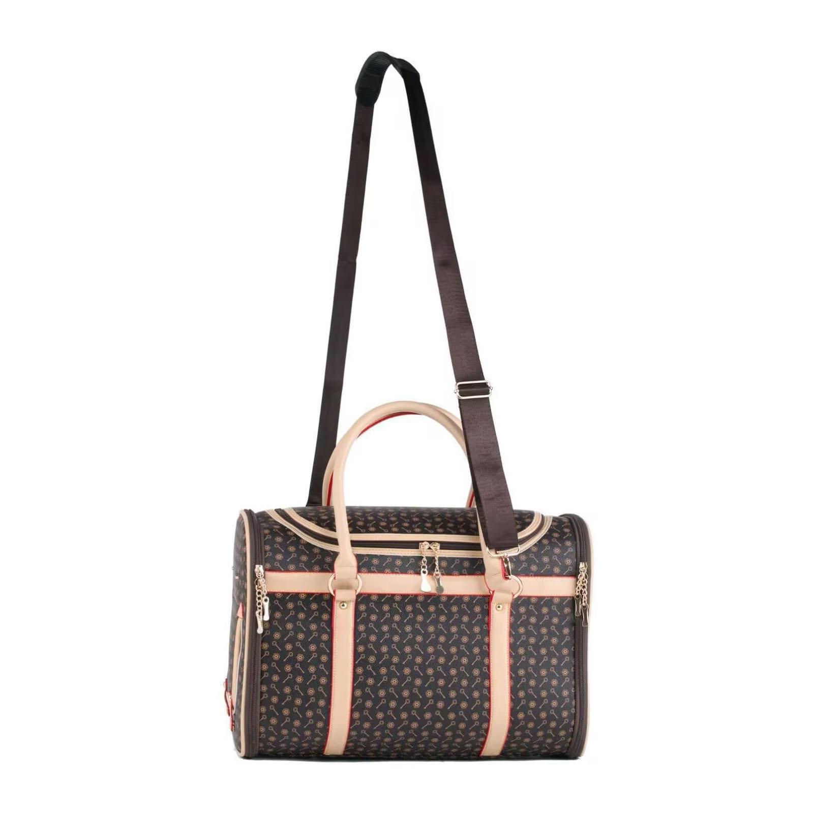 Luxury Pet Carrier Breathable Foldable PU