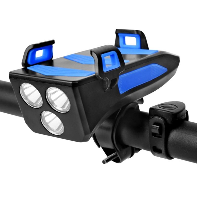 Bicycles Front Lamp Cycling Head Lamp Head Light Rechargeable Bikes Front Light Watertight Bicycles Handlebar Flashlight