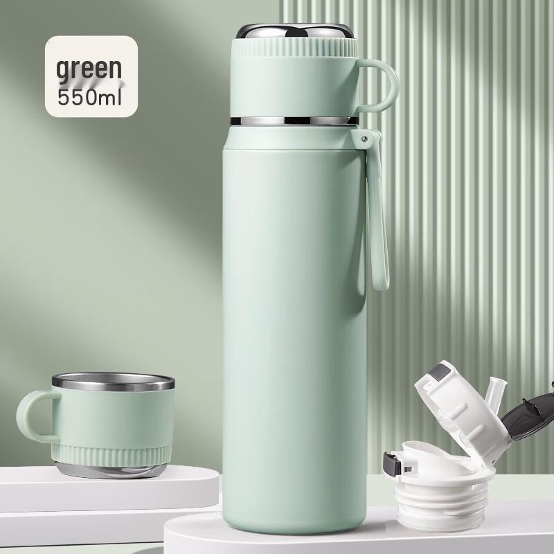 Shangqi Portable Insulated Straw Water Bottle