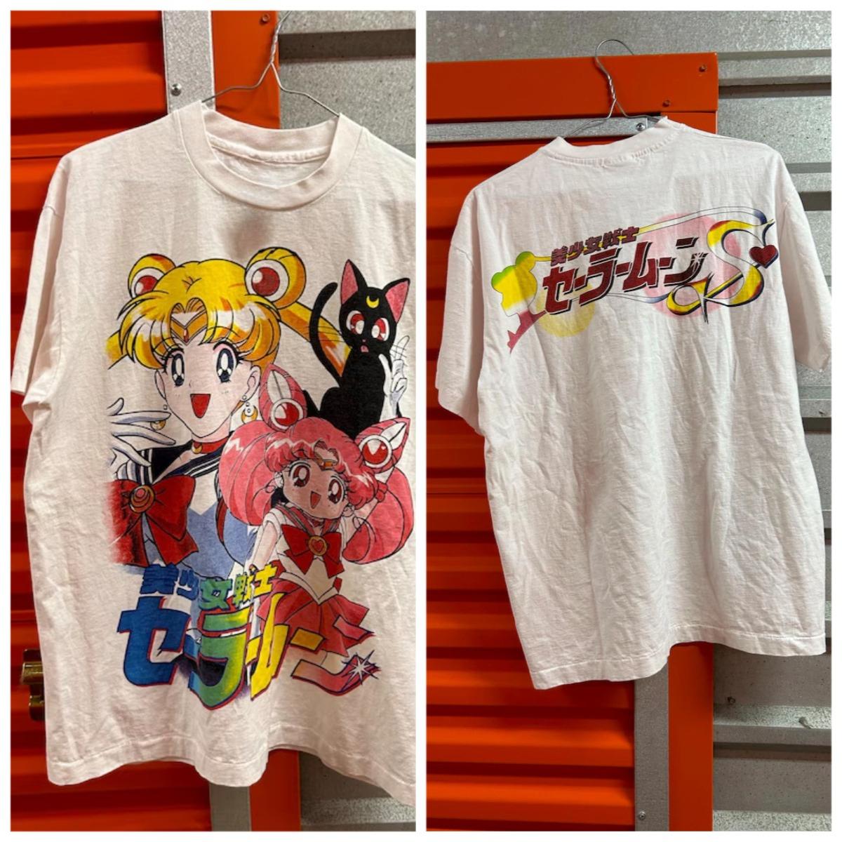

2026 90s Anime Sailor Moon Retro Graphic Summer Cotton Unisexs Clothing Women Tee Streetwear Trend Short Sleeve Couple Hip Hop S