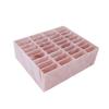 Kosmetik-Organizer-Schrank, 36 Fächer, waschbarer Acryl-Make-up-Aufbewahrungskoffer für falsche Wimpern, Rosa