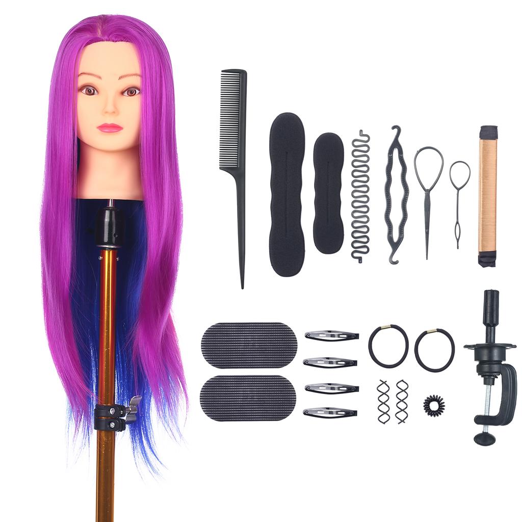 Bestauty Mannequin Head with Clamp Holder for Braiding Hair Styling Practice Manikin Head for