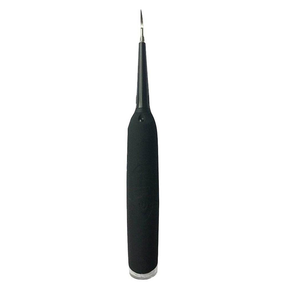 Dental Care Tools Electric Tooth Cleaning And Scaler Black Mouth Mirror + U-shaped Tongue Scraper Set