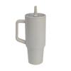 1200ml Simple 40oz Double Layer Ice King Cup Vacuum Insulated Leak Proof Foldable Straw Portable Car Mug