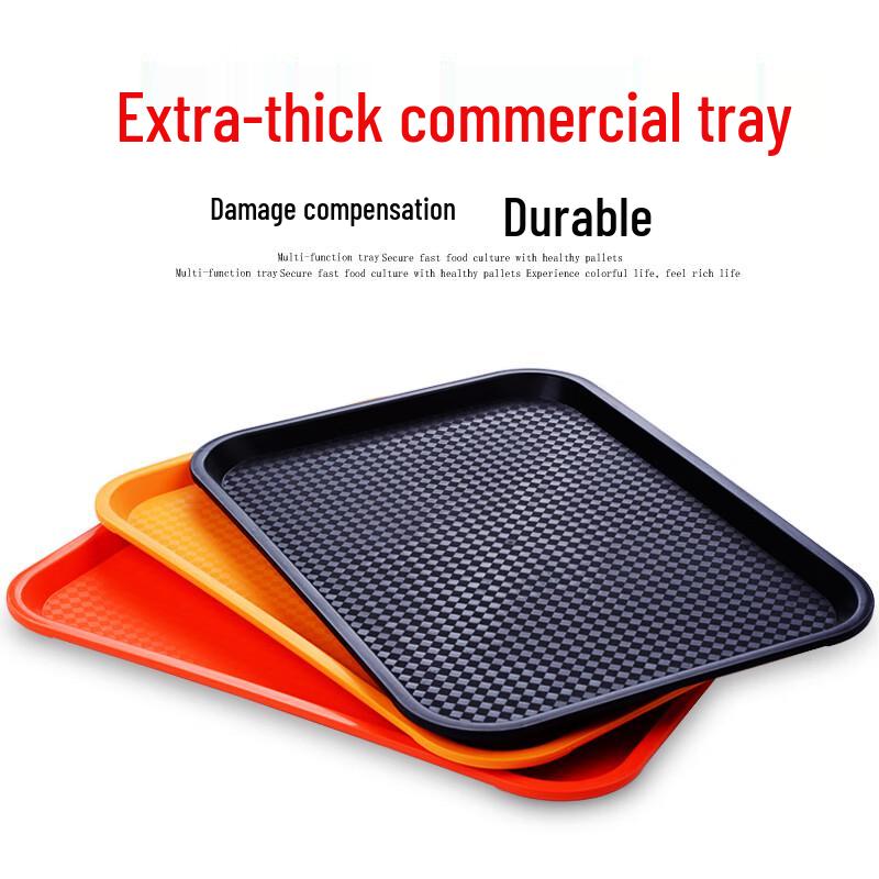 Commercial Rectangular Plastic Serving Tray
