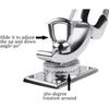 360° Adjustable Fishing Rod Holder – Deck Mount 316 Stainless Steel Rod Pod Rack With Protective Rubber, For Marine Boat Yacht (Mirror Polish)