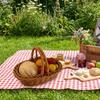 Household Bread Container Portable Faux Wicker Tray Fruit Storage Baskets  Restaurant Use