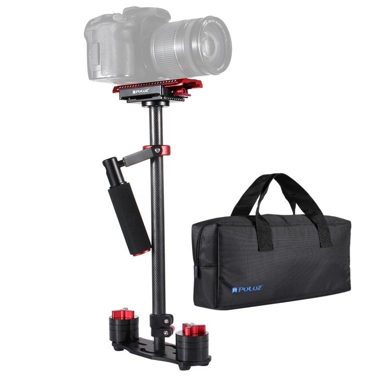

PULUZ 38.5-61cm Carbon Fibre Handheld Stabilizer for DSLR & DV Digital Video & Cameras, Load Range: 0.5-3kg червоний