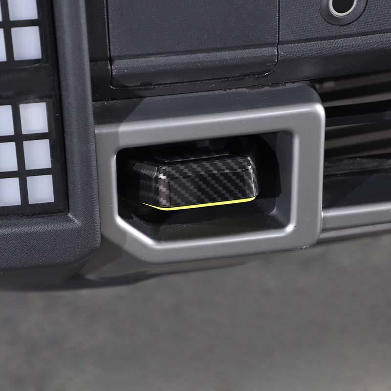 Car Front Bumper Trailer Hook Decoration Cover For Jetour Traveler 2023 Up For Jetour Shanhai T2 2024 Up  Exterior Accessories , ABS Plastic