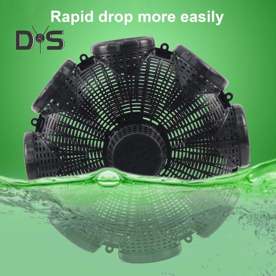 Fishing Bait Trap 3/6/8 Holes Heavy Duty Fine Mesh Portable River Prawn Shrimp Crawfish Eel Loach Crab Catcher Trap Fish Cage