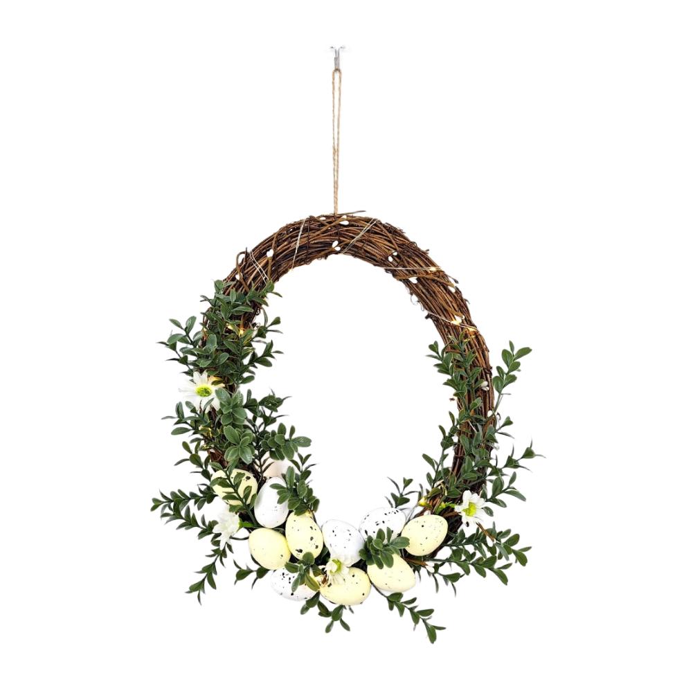 Floral Garland Easter Wreath Door Hanging Door And Wall Friendly Party Centerpiece Option Easter Themed Design