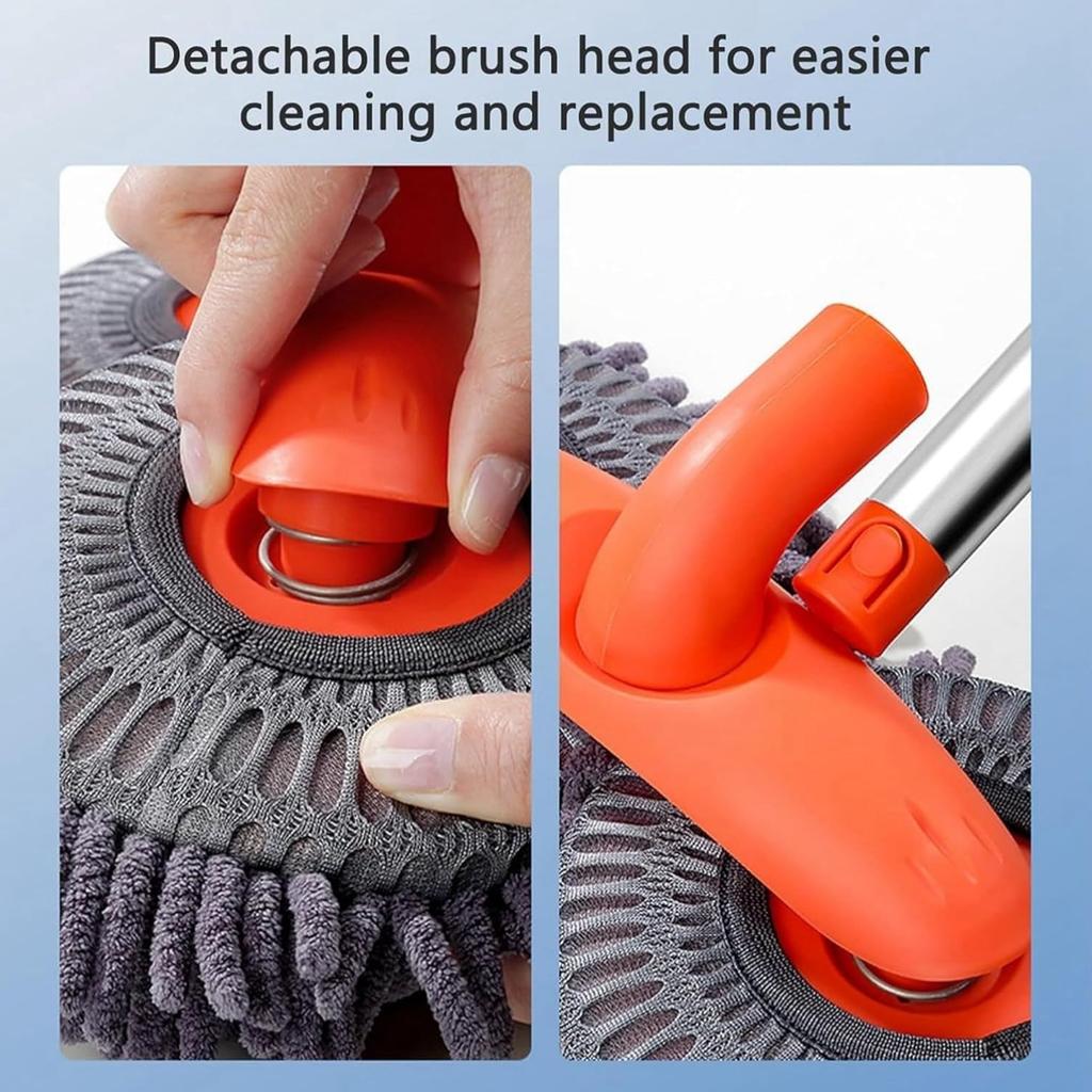 Retractable Double Head Car Wash Brush 360° Rotating Long Handle Car Cleaning Kit Brush Chenille Microfiber Car Wash Mop Scratch, Vehicle Maintenance